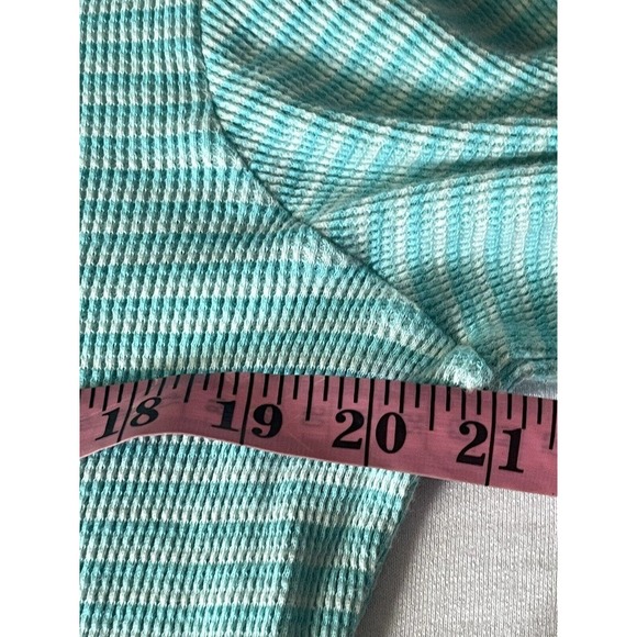 Victoria's Secret T Shirt Sz S Green Long Sleeves Stripes Cotton Night Shirt? - Picture 7 of 10